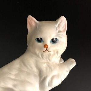Vintage White Cat Figurine